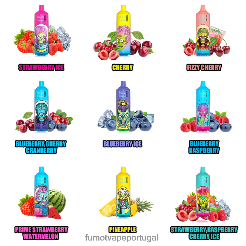 Fumot Flavours - Fumot Tornado vape descartável 9000 pro - 18ml (1 peça) chiclete de melancia e morango 82R648249