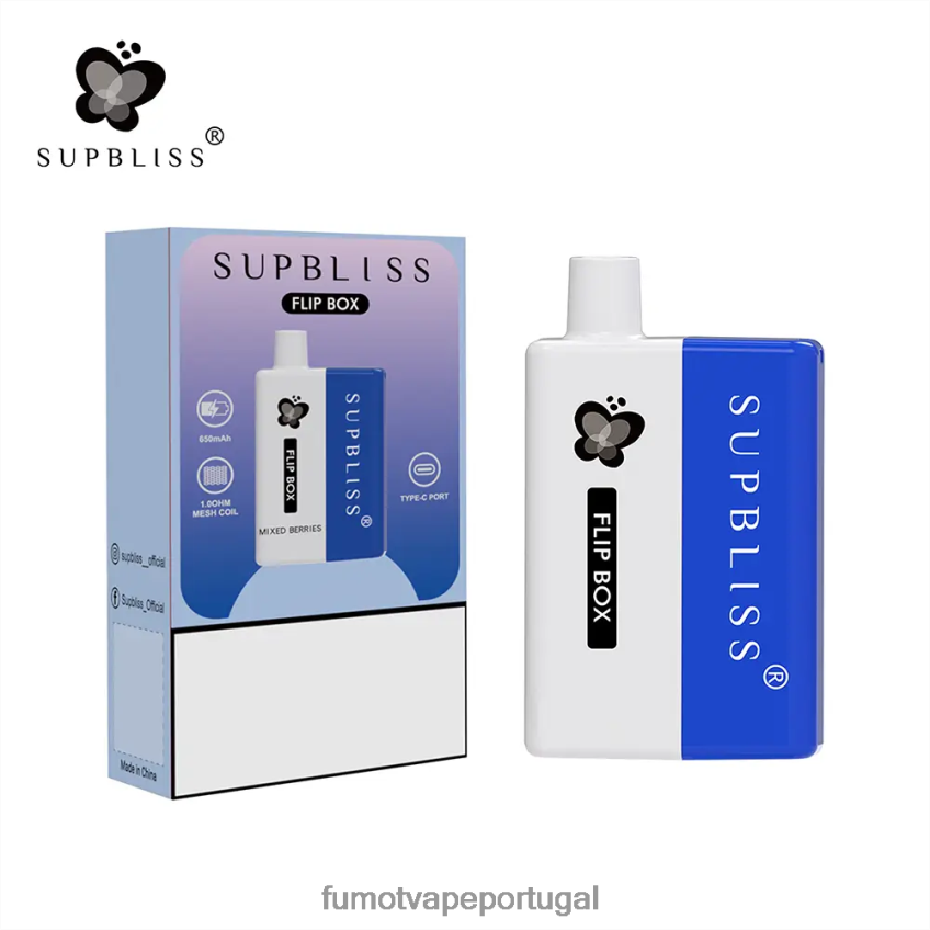 Fumot Portugal - Fumot Supbliss Flip caixa 6000 kit vape substituível - 10ml (1 peça) gelo de melancia 82R648341