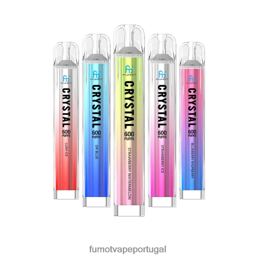 Fumot Shop - Fumot Crystal Vaporizador descartável de 2ml (conjunto de 3 peças) - compatível com 600 tpd gelo de morango 82R648386