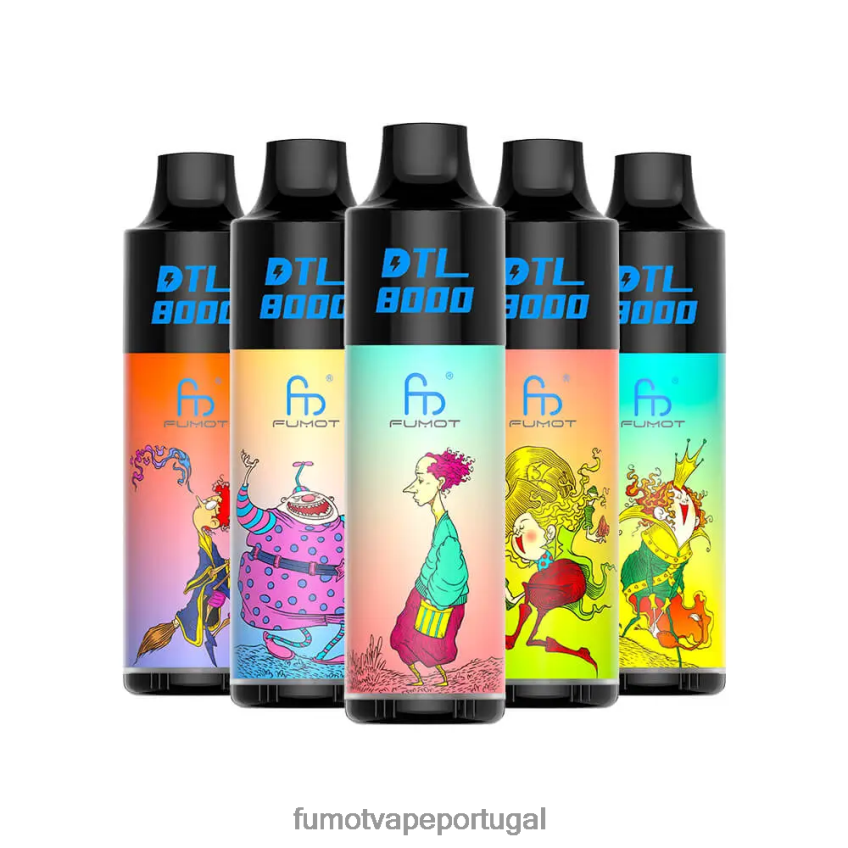 Fumot Shop - Fumot DTL Caneta vape descartável 8000 - 16ml (1 peça) hortelã de mirtilo 82R648416