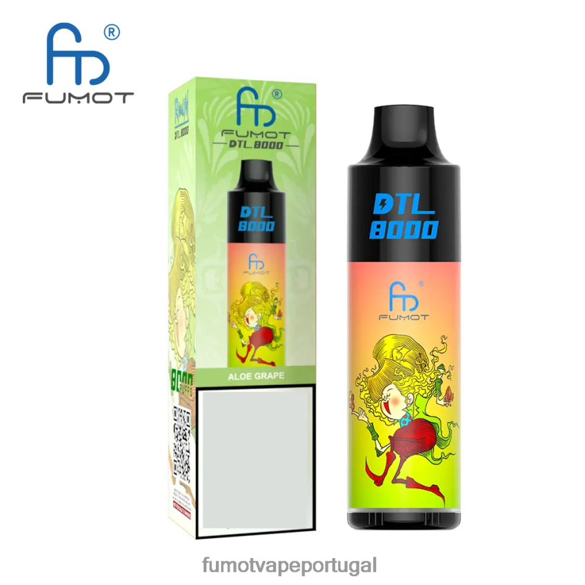 Fumot Shop - Fumot DTL Caneta vape descartável 8000 - 16ml (1 peça) hortelã de mirtilo 82R648416