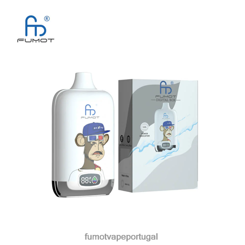 Fumot Shop - Fumot Digital Box vape pod descartável 12000 - 20ml (1 peça) chiclete de melancia 82R648156