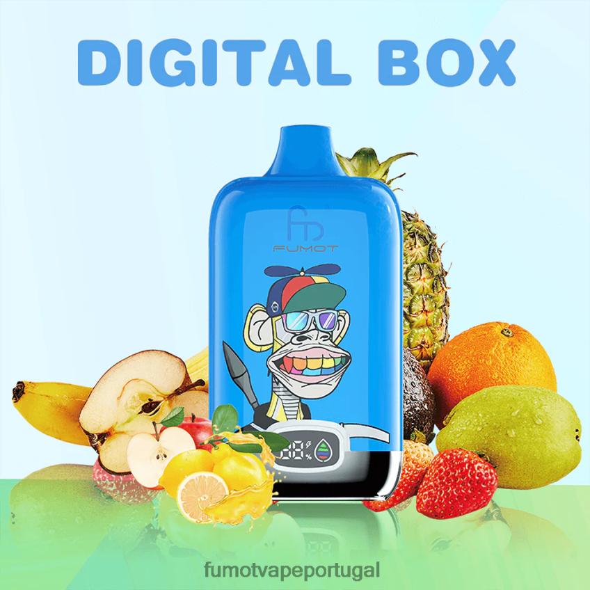 Fumot Shop - Fumot Digital Box vape pod descartável 12000 - 20ml (1 peça) chiclete de melancia 82R648156