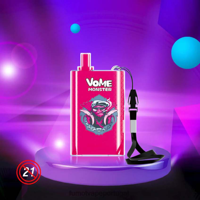 Fumot Shop - Fumot Vome Monster 10000 dispositivos vape pod descartáveis ​​- 20ml (1 peça) gelo de mirtilo 82R648426