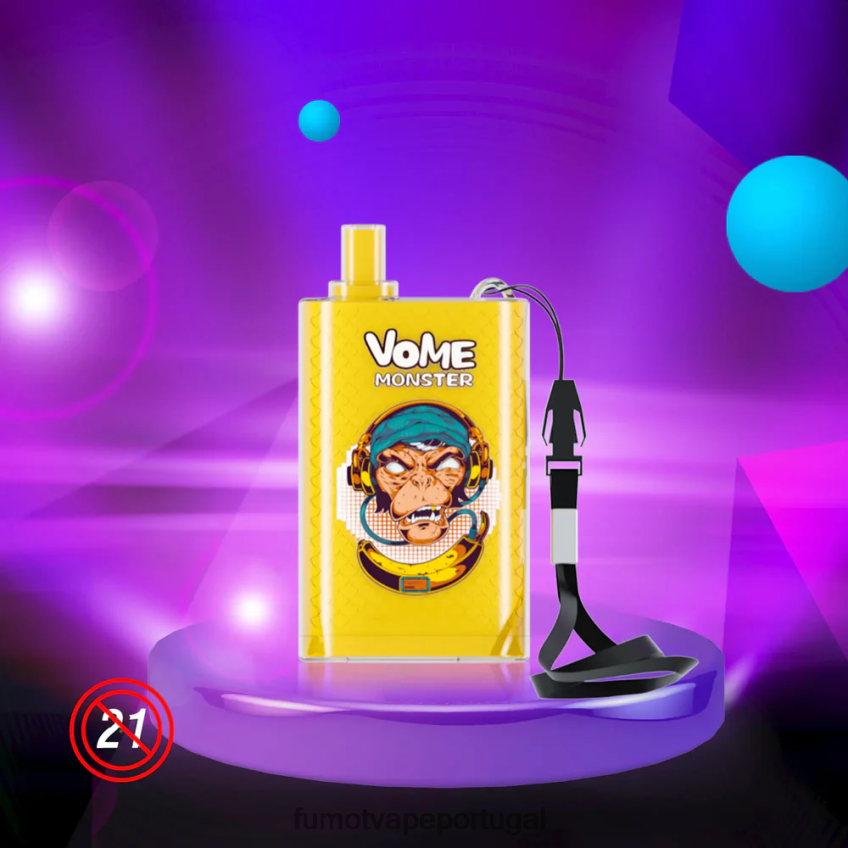 Fumot Shop - Fumot Vome Monster 10000 dispositivos vape pod descartáveis ​​- 20ml (1 peça) gelo de mirtilo 82R648426