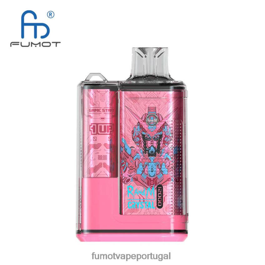 Fumot Tech - Fumot Crystal Caixa vape descartável de 20ml 12000 (1 peça) gelo de morango 82R648280
