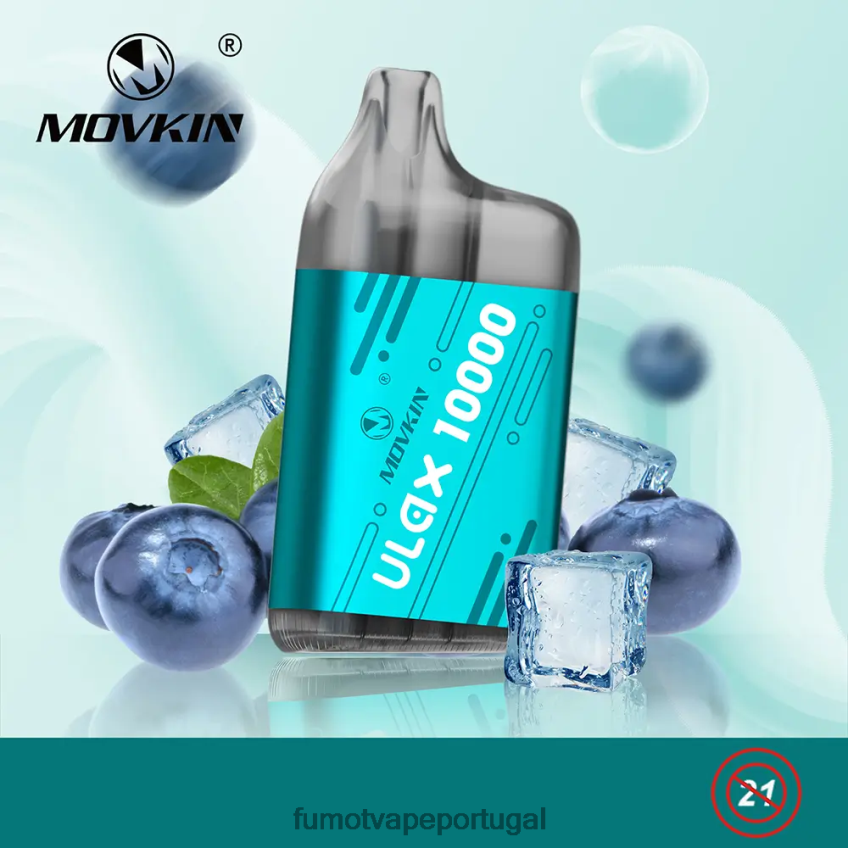 Fumot Tech - Fumot Movkin Ulax 10000 cápsulas de vapor descartáveis ​​- 12ml (1 peça) gelo exuberante 82R648310