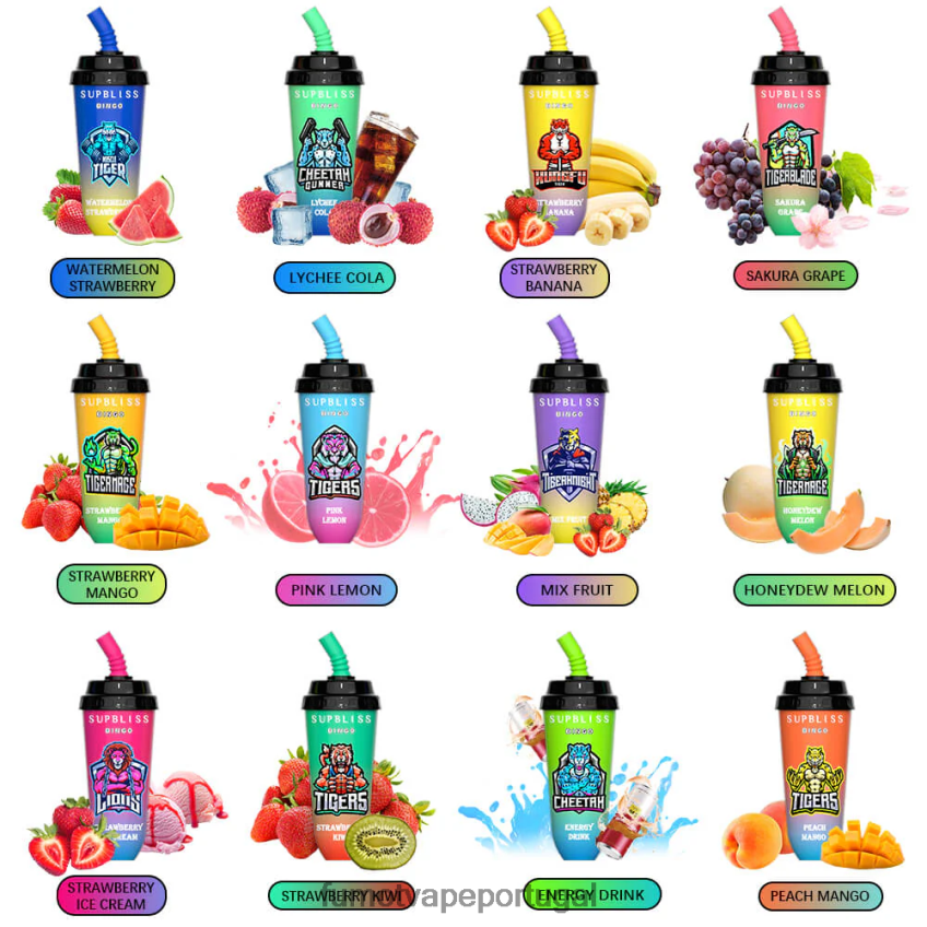 Fumot Tech - Fumot Supbliss Bingo Dispositivo vape pod descartável de 16ml 8000 (1 peça) kiwi morango 82R648410