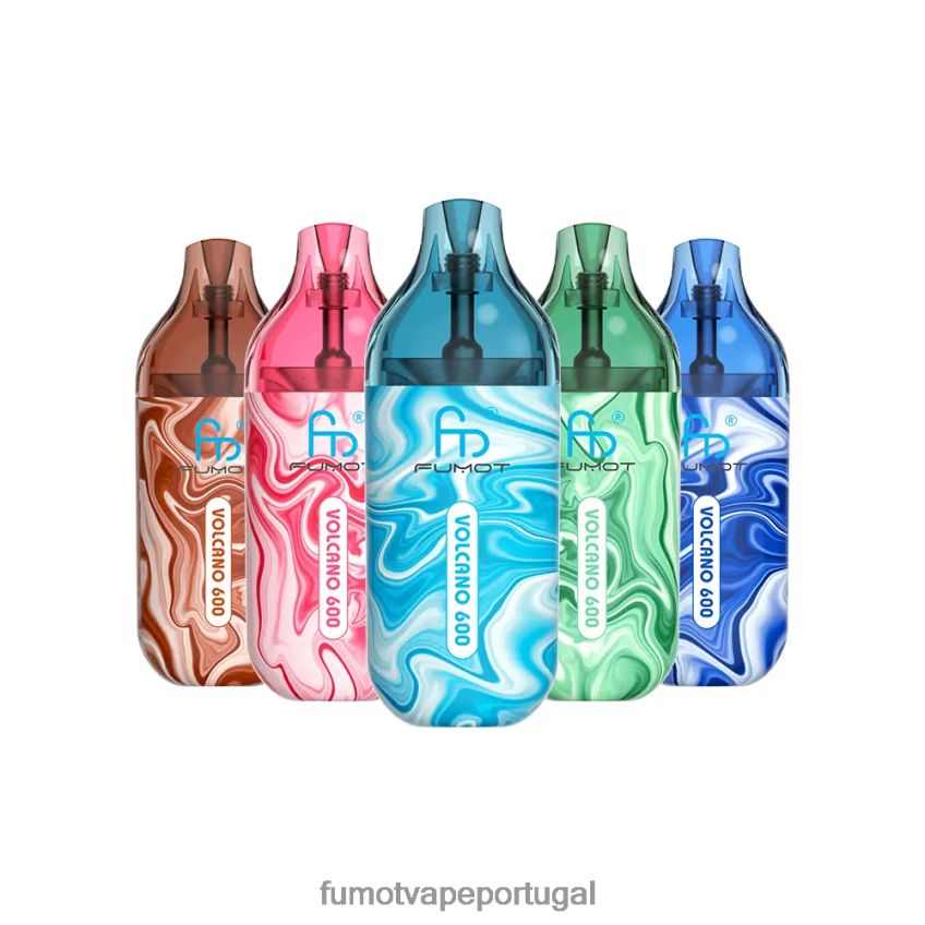 Fumot Tech - Fumot Volcano Vape descartável compatível com 600 tpd - 2ml (conjunto de 3 peças) limão 82R648290