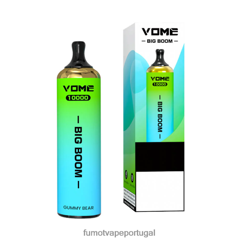 Fumot Tech - Fumot Vome Big Boom caneta vape descartável 10000 - 20ml (1 peça) gelo de morango 82R648440