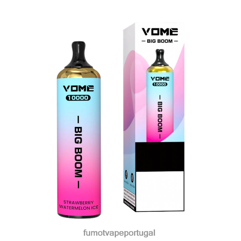 Fumot Tech - Fumot Vome Big Boom caneta vape descartável 10000 - 20ml (1 peça) gelo de morango 82R648440