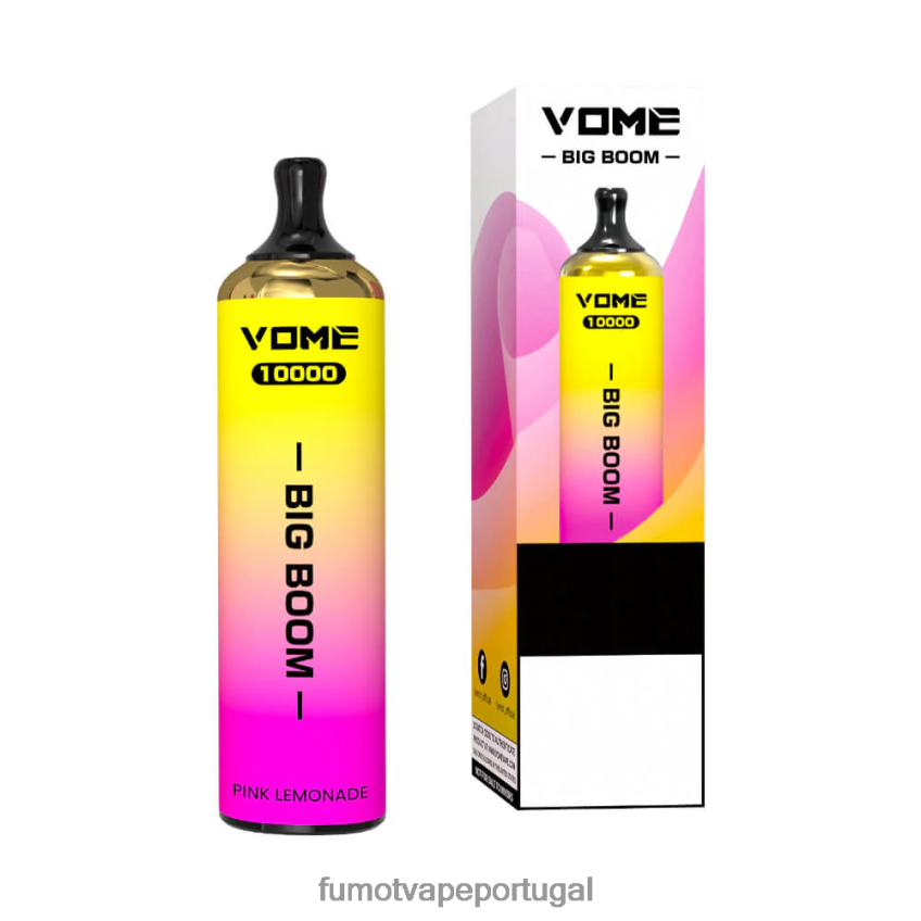 Fumot Tech - Fumot Vome Big Boom caneta vape descartável 10000 - 20ml (1 peça) gelo de morango 82R648440