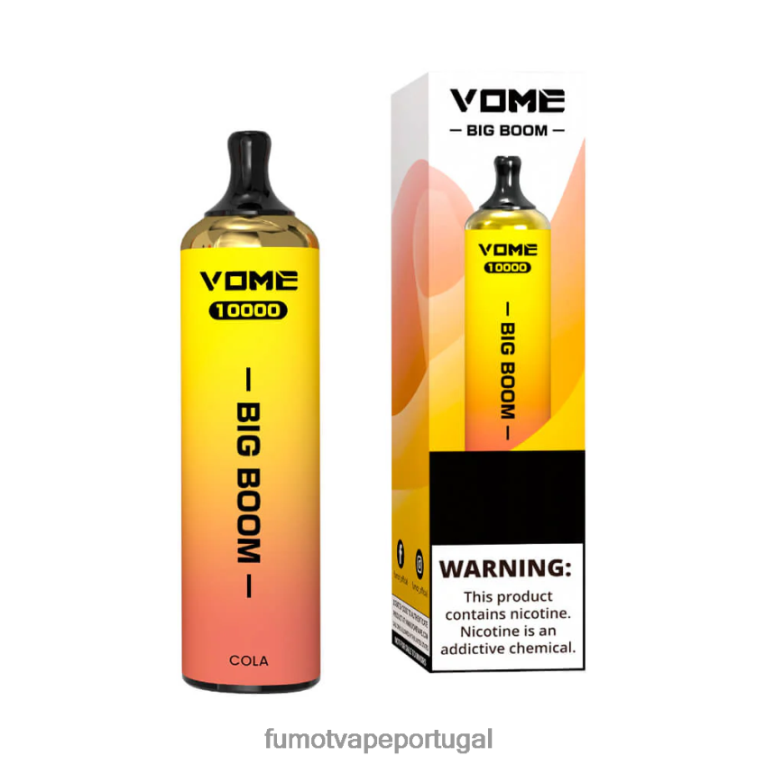 Fumot Tech - Fumot Vome Big Boom caneta vape descartável 10000 - 20ml (1 peça) gelo de morango 82R648440