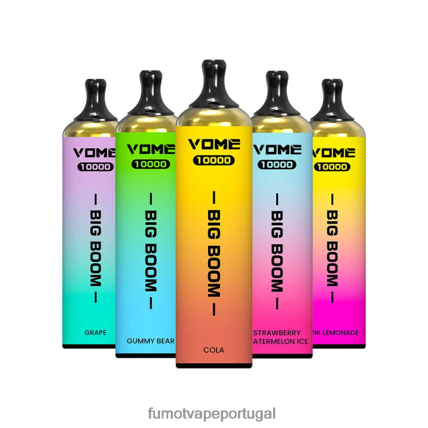 Fumot Vape Online Shop - Fumot Vome Big Boom caneta vape descartável 10000 - 20ml (1 peça) uva 82R648438