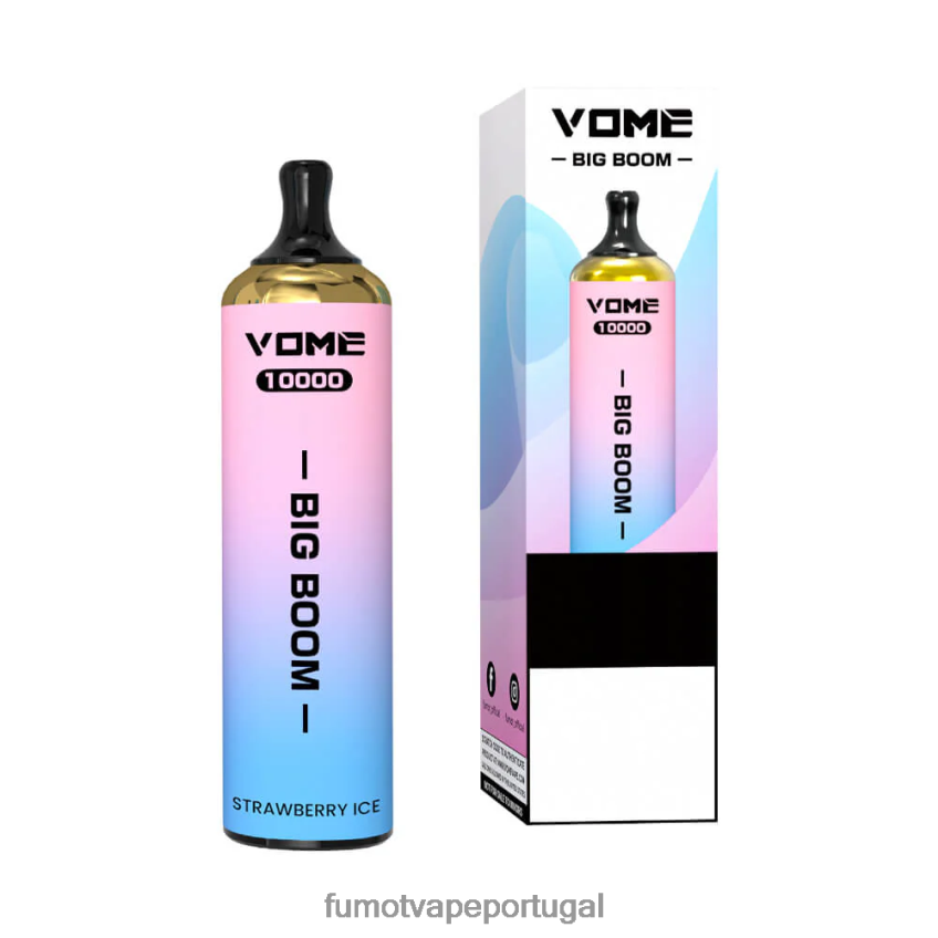 Fumot Vape Online Shop - Fumot Vome Big Boom caneta vape descartável 10000 - 20ml (1 peça) uva 82R648438