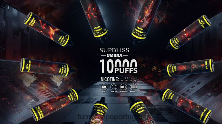 Fumot Vape Price - Fumot Supbliss Umbra Caneta vape descartável 10000 (1 peça) - 20ml kiwi morango 82R648483