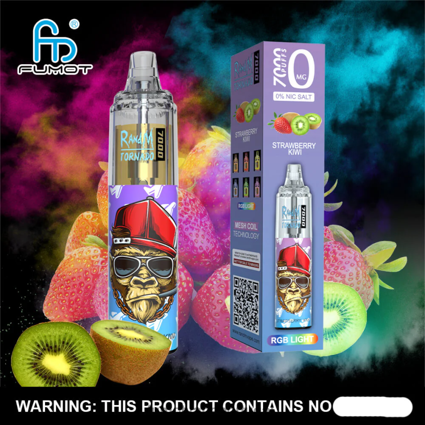 Fumot Vape Review - Fumot Tornado Caneta vape descartável 7000 0 - 14ml (1 peça) sangue de tigre 82R648544