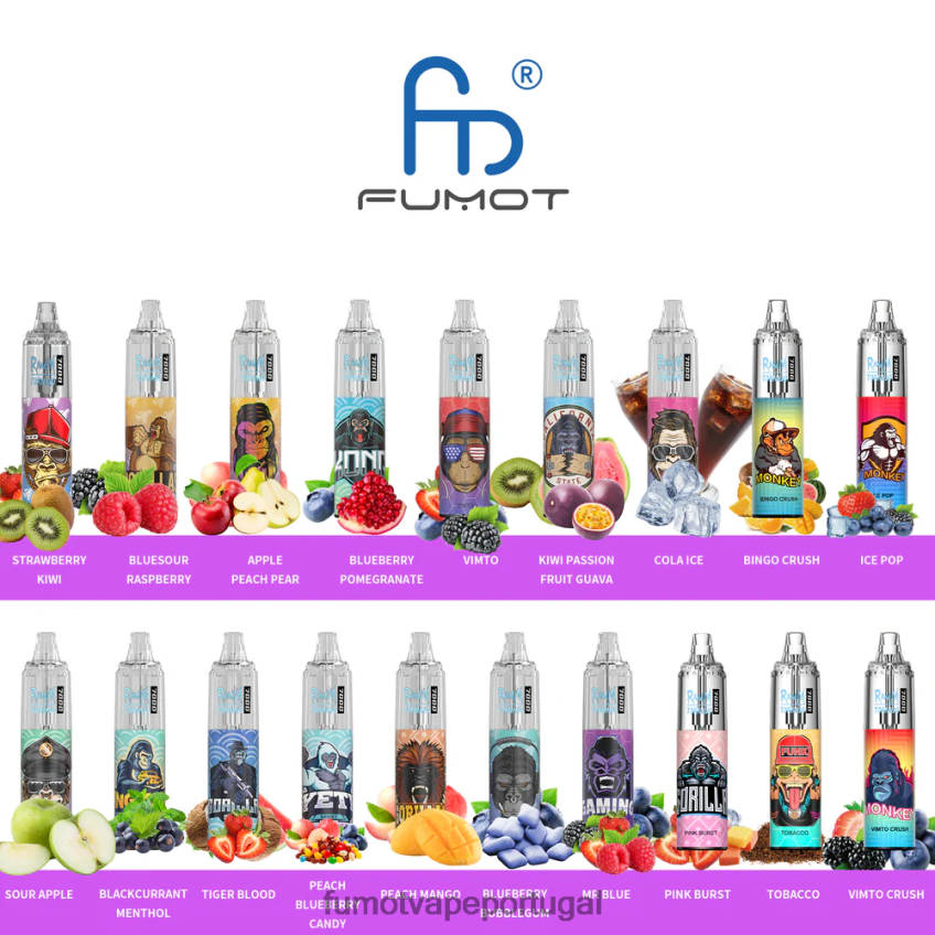 Fumot Vape Review - Fumot Tornado Caneta vape descartável 7000 0 - 14ml (1 peça) sangue de tigre 82R648544