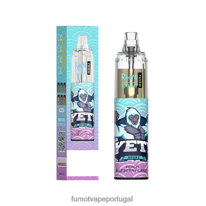 Fumot Vape Review - Fumot Tornado Caneta vape descartável de 14ml 7000 (1 peça) chiclete de mirtilo 82R64864