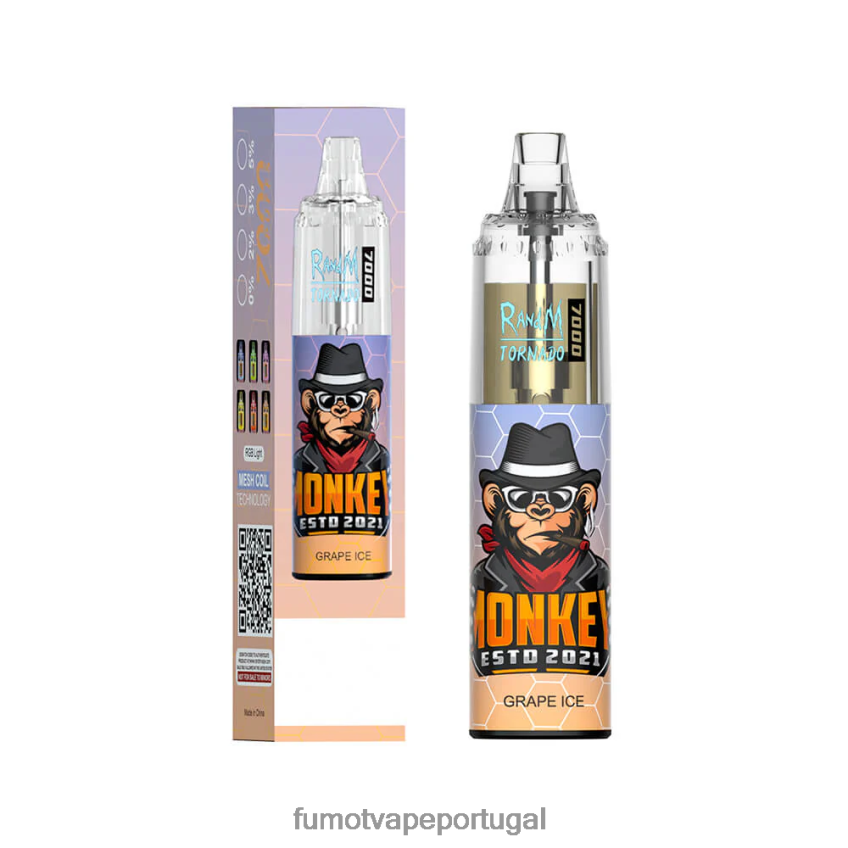 Fumot Vape Review - Fumot Tornado Caneta vape descartável de 14ml 7000 (1 peça) chiclete de mirtilo 82R64864