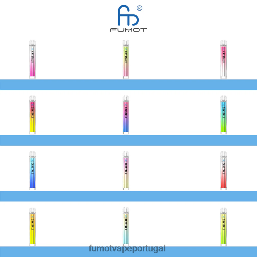 Fumot Vape Sale - Fumot Crystal Vaporizador descartável de 2ml (conjunto de 3 peças) - compatível com 600 tpd framboesa mirtilo 82R648385
