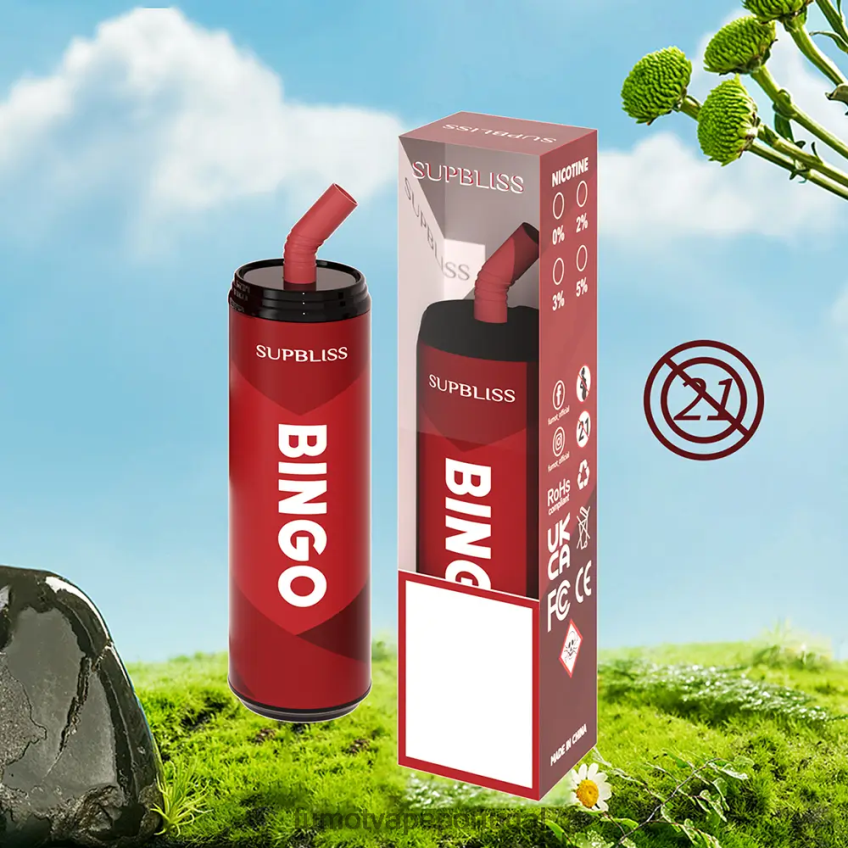 Fumot Vape Sale - Fumot Supbliss Bingo Caneta vape descartável 9000 (1 peça) - 18ml melancia morango 82R648475