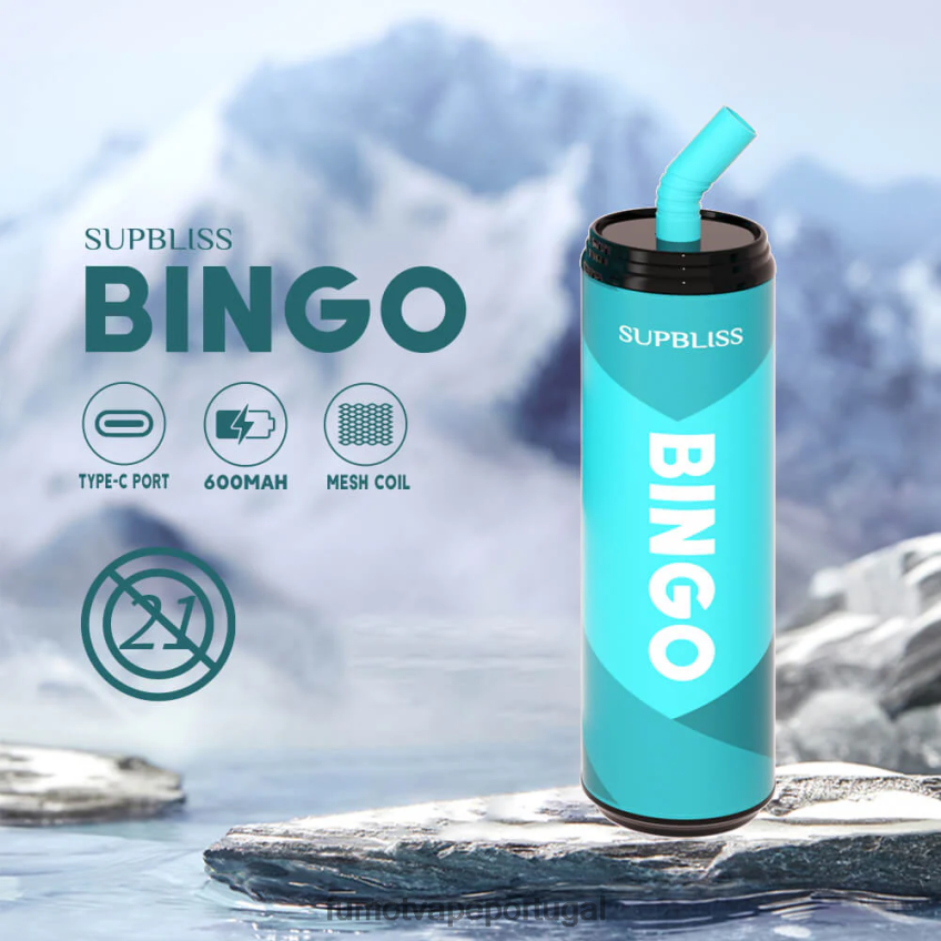 Fumot Vape Sale - Fumot Supbliss Bingo Caneta vape descartável 9000 (1 peça) - 18ml melancia morango 82R648475