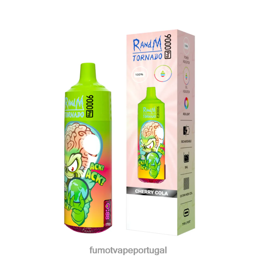 Fumot Vape Shop - Fumot Tornado 1 peça de vaporizador descartável 9000 pro 18ml gelo de goiaba 82R648217