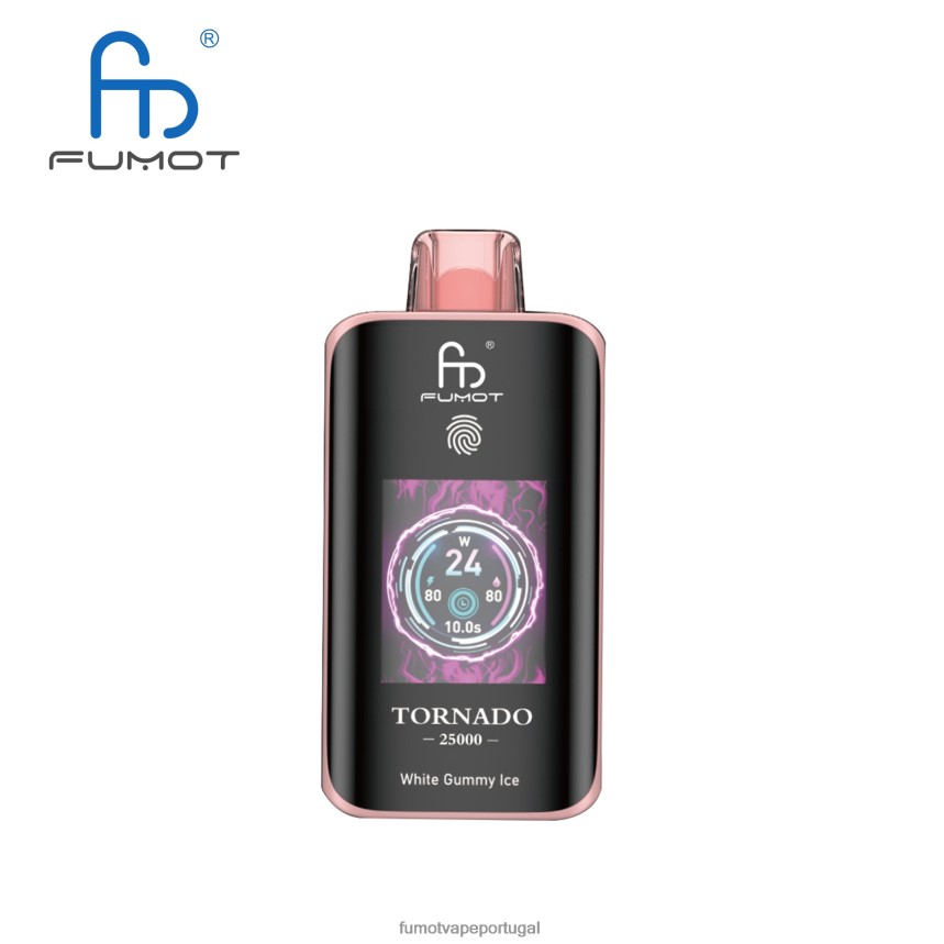 Fumot Vape Sale - Fumot Tornado 25.000 vapores descartáveis gelo de goma branca 2B02DX14