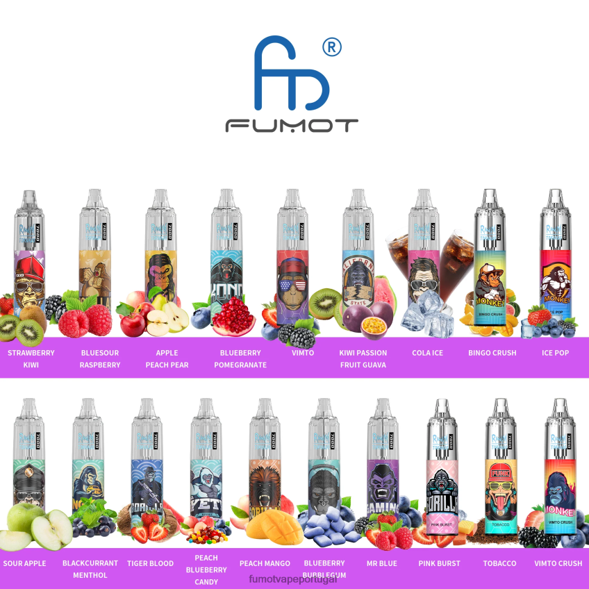 Fumot Vape Online Shop - Fumot Tornado Caneta vape descartável 0% 7000 14ml (1 peça) manga pêssego 82R648528