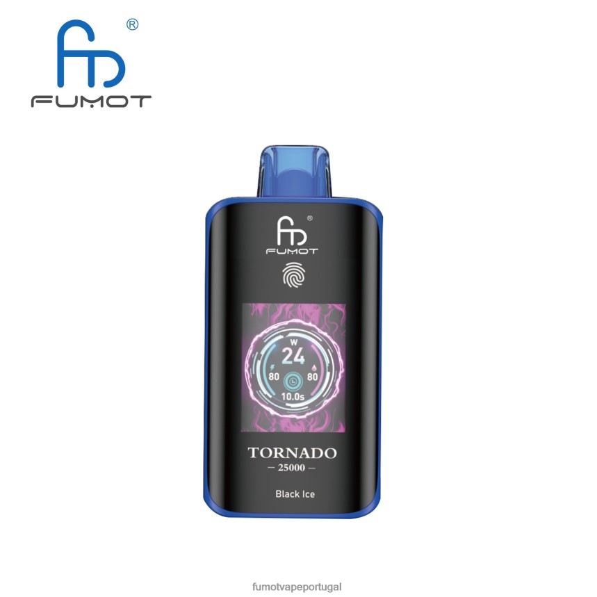 Fumot Vape Portugal - Fumot Tornado 25000 vapores descartáveis gelo preto 2B02DX2