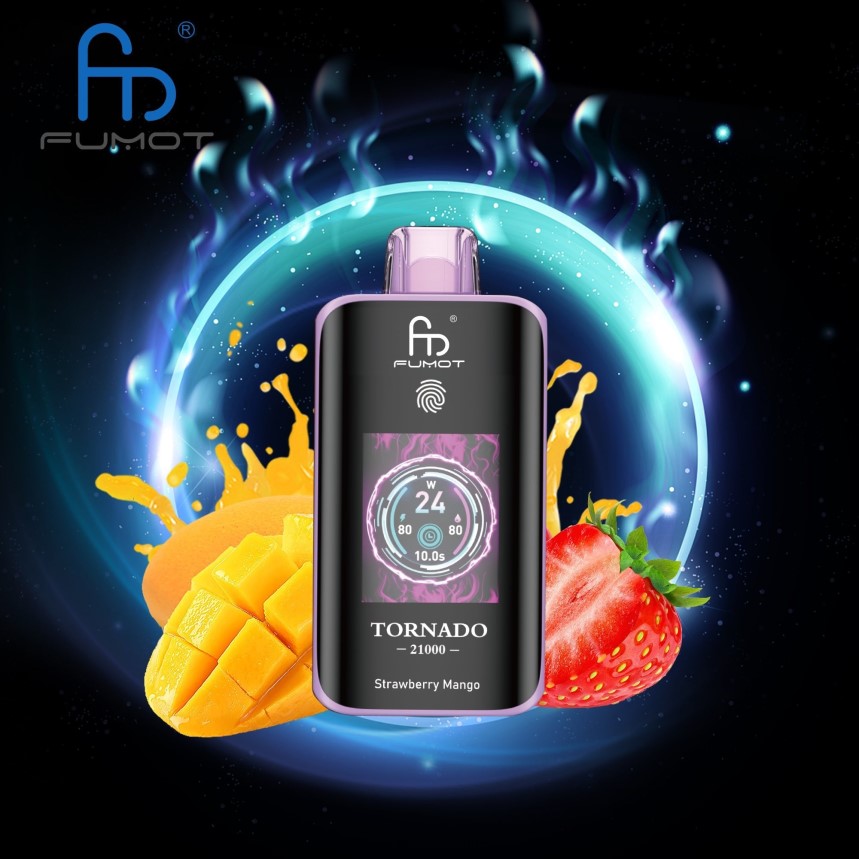 Fumot Vape Portugal - Fumot Tornado 25000 vapores descartáveis manga morango 2B02DX11