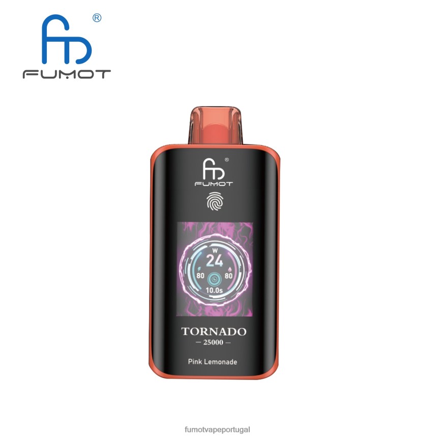 Fumot Portugal - Fumot Tornado 25000 vapores descartáveis limonada rosa 2B02DX10