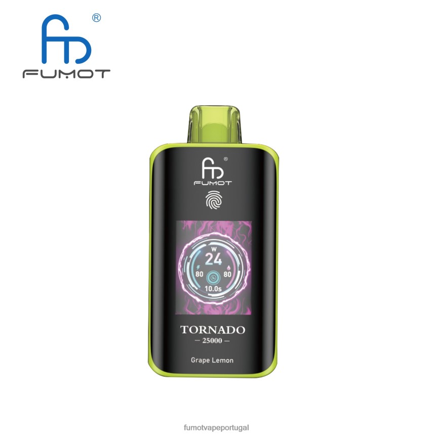 Fumot Shop - Fumot Tornado 25000 vapores descartáveis uva limão 2B02DX6